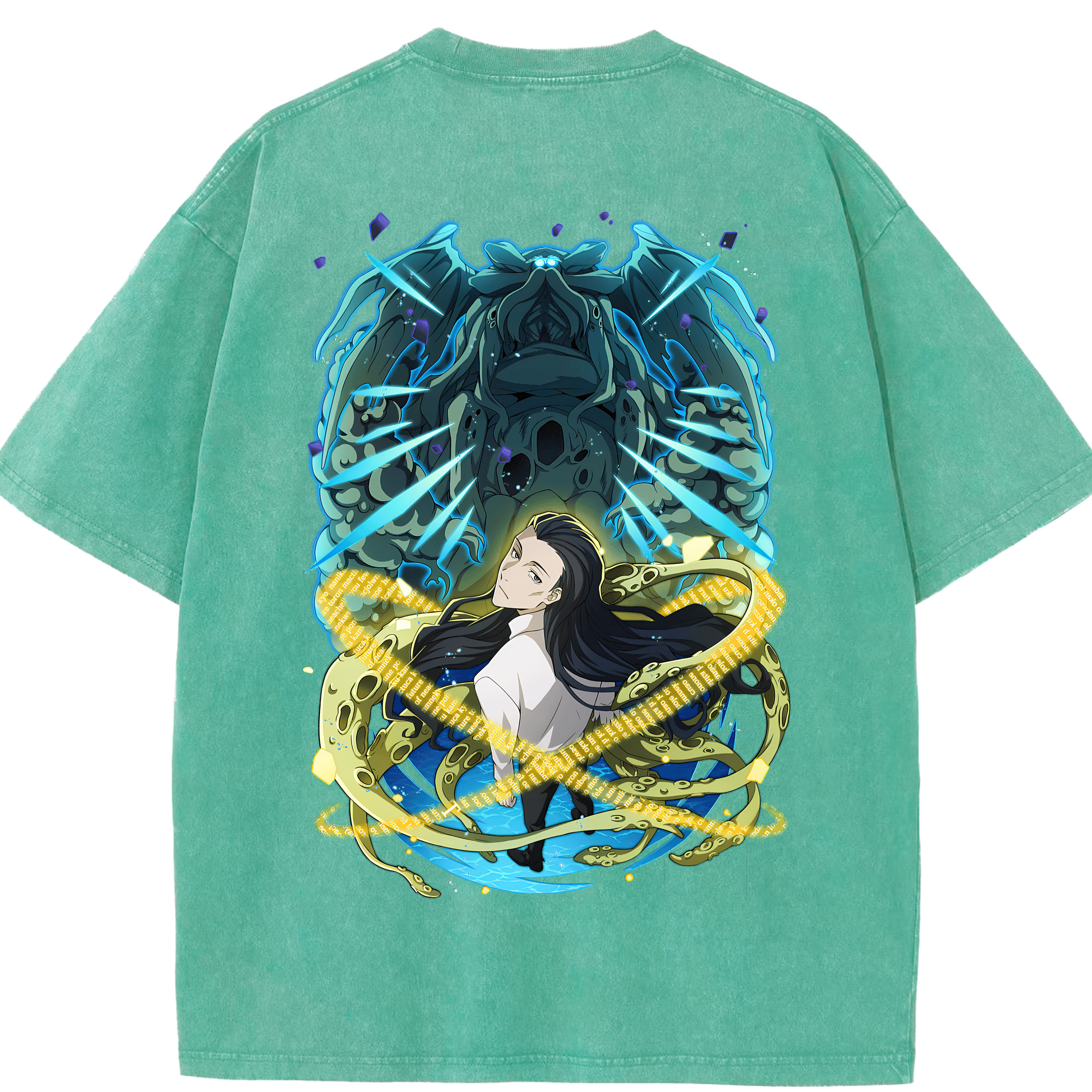 （画像用） 文豪ストレイドッグス Bungo Stray Dogs 綿100% ヴィンテージ風 半袖Tシャツ（背面プリント）